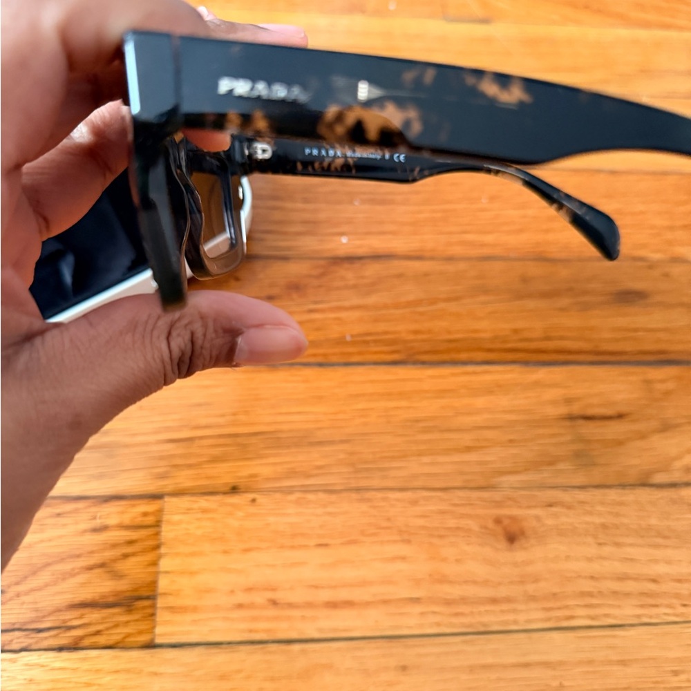 Prada Rectangular Sunglasses Black & Tortoiseshel… - image 7